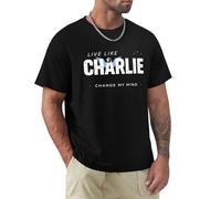 Freedom Charlie Kirk Sign Shirt Tribute Charlie 1993 2025 T Shirts A True Patriot Tops for Women Men (UK, Alpha, M, Regular, Regular, Black-k)