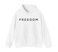 Freedom Charlie Kirk White Hoodie, Charlie Kirk Freedom Hoodie a True Patriot, Sweatshirt Unisex (White,XL)