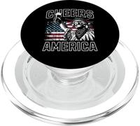 Freedom Cheers Lady Liberty USA Celebration Graphic PopSockets PopGrip for MagSafe