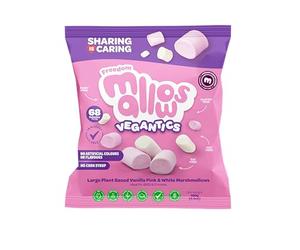 Freedom Confectionery Vegantic Pink & White Vanilla Marshmallows | Larger Soft & Fluffy Vegan Mallows | Plant-Based & Allergy-Free | Ideal for Toasting, Baking & Sharing
