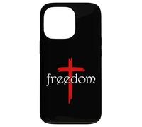 Freedom Cross Jesus Inspired Bible Christian Religious Case for iPhone 13 Pro