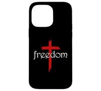 Freedom Cross Jesus Inspired Bible Christian Religious Case for iPhone 14 Pro Max