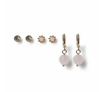 Freedom Crystal Studs, Floral Pearl Studs and Gem Stone Drop Huggie Earrings