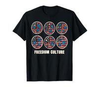 Freedom Culture Patriotic Laboratory Tech Microbiology T-Shirt