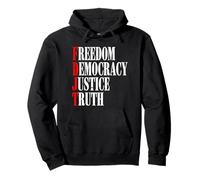 FREEDOM DEMOCRACY JUSTICE TRUTH Pullover Hoodie
