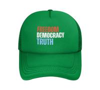 Freedom Democracy Truth Hats Fdt Foxtrot-Delta-Tango Mesh Trucker Baseball Cap Green