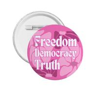 Freedom Democracy Truth pins Fdt Foxtrot-Delta-Tango Decor Brooch Pin Metal Badges 1 Pcs