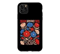 Freedom Democracy Truth Retro Floral Patriotic Flower Art Case for iPhone 11 Pro Max