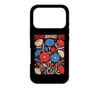 Freedom Democracy Truth Retro Floral Patriotic Flower Art Case for iPhone 17 Pro