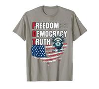 Freedom Democracy Truth USA American Flag Liberty T-Shirt