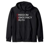 Freedom Democracy Truth Zip Hoodie