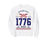 Freedom Dept 1776 2026 One Nation Under God Patriotic USA Sweatshirt