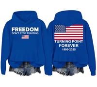 Freedom Don't Stop Fighting Hoodie Turning Point Forever Sweatshirt Freedom Hoodie Royal Blue