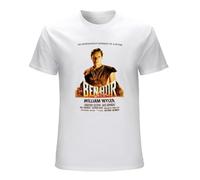 FREEDOM.DRRUI Ben Hur Movie Poster T Shirt Orange Color White S