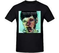 FREEDOM.DRRUI Manic Street Preachers Journal Men Graphic Tee Shirts Black 3XL