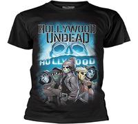 FREEDOM.DRRUI Men's Hollywood Undead 'Crew' T Shirt Black L