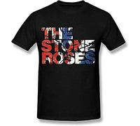 FREEDOM.DRRUI The Stone Roses Waterfall Short Sleeve Tee T Shirt for Men Black 3XL
