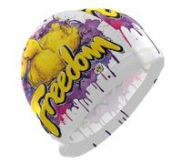 Freedom Duck Yellow womens swim caps for adult Short Hair waterproof swimming for women Hair Protection and Drag Reduction gorras para natacion mujer