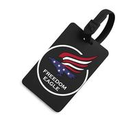 Freedom Eagle Flag Travel Luggage Tag Suitcase Identifiers Tags Carryon Backpack