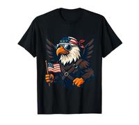 Freedom Eagle Holding The American Flag T-Shirt