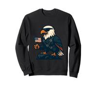 Freedom Eagle Standing Tall with American Flag Sweatshirt