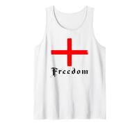 Freedom England Cross of St. George English Flag UK Support Tank Top