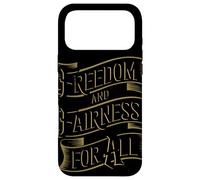 Freedom Fairness Social Justice Equality Case for iPhone 17 Pro Max