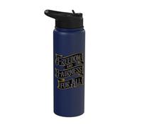 Freedom Fairness Social Justice Equality Stainless Steel Insulated Water Bottle