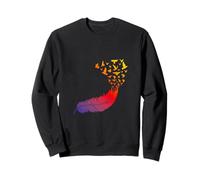 Freedom Feather Birds Flight Gradient Art Design Sweatshirt
