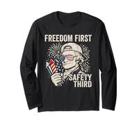 Freedom First Safety Third Alexander Hamilton 4th of July Long Sleeve T-Shirt