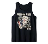 Freedom First Safety Third Alexander Hamilton 4th of July Tank Top