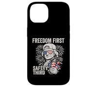 Freedom First Safety Third Thomas Jefferson Funny July 4th Case for iPhone 14