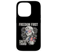Freedom First Safety Third Thomas Jefferson Funny July 4th Case for iPhone 14 Pro