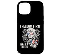 Freedom First Safety Third Thomas Jefferson Funny July 4th Case for iPhone 15