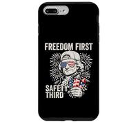 Freedom First Safety Third Thomas Jefferson Funny July 4th Case for iPhone 7 Plus/8 Plus