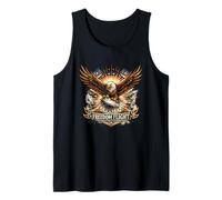 Freedom Flight Disc Golf American Eagle USA Patriotic Tank Top