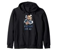 Freedom For All Activists Peace Advocates Inspirational Zip Hoodie