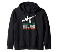 Freedom For Ireland Brits Out Now Zip Hoodie