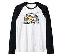 Freedom For Palestine. Queers For Palestine Raglan Baseball Tee