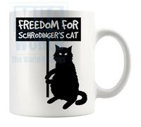 Freedom for Schrodingers Cat Mug Funny Novelty Designs by Mug World