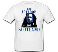 Freedom for Scotland Scotland William Wallace Freedom Fighter T-Shirt #13032 - White - XXX-Large
