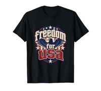 Freedom for USA Eagle Shield Graphic T-Shirt