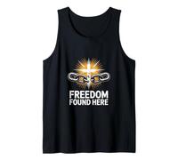 Freedom Found Here Christian Faith Redemption Identity Tank Top