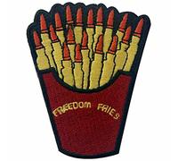 Freedom Fries with Bullet Embroidered Badge Iron On Sew On Patch