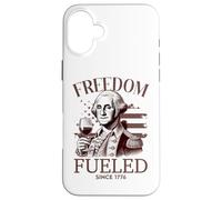 Freedom Fueled since 1776 George Washington Inspired R Case for iPhone 16 Plus