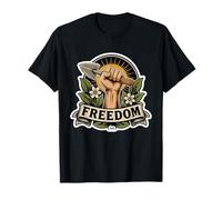 Freedom Garden Tools Trowel Raised Fist Art T-Shirt