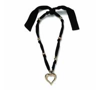 Freedom Gold Tone Heart Pendant Necklace