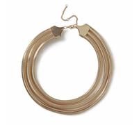 Freedom Gold-tone Watch Strap Layered Necklace