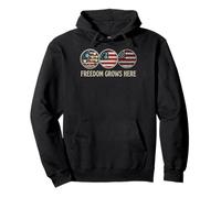 Freedom Grows Here Petri Dish Laboratory Tech Humor Pullover Hoodie