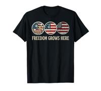 Freedom Grows Here Petri Dish Laboratory Tech Humor T-Shirt